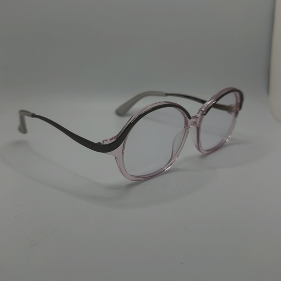NWT Caddis Reading Glasses. Orpheus - Polished Clear Pink. 0.0x magnification - Picture 2 of 6